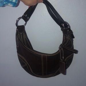 VINTAGE Coach Brown Shoulder Bag!